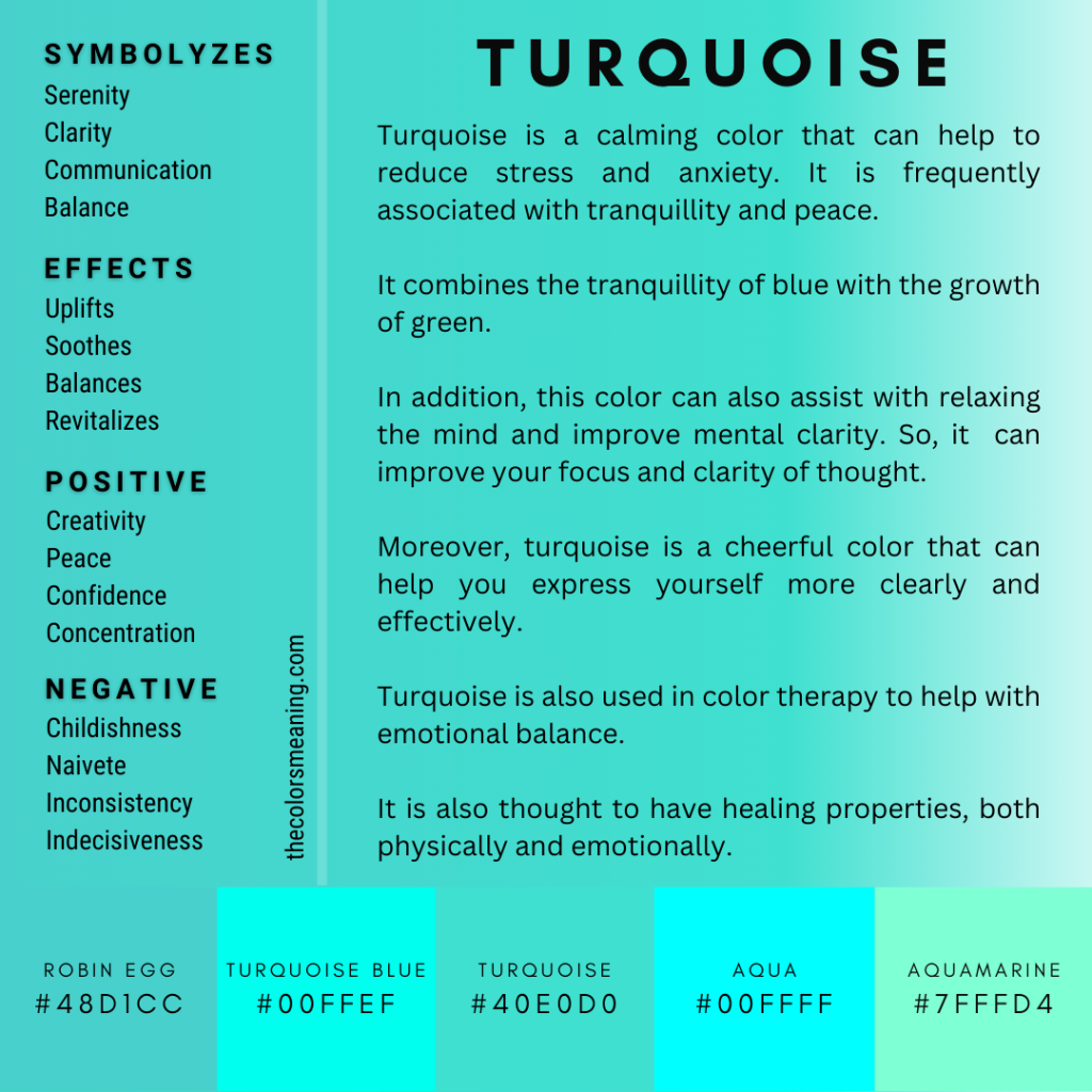 turquoise color meanings