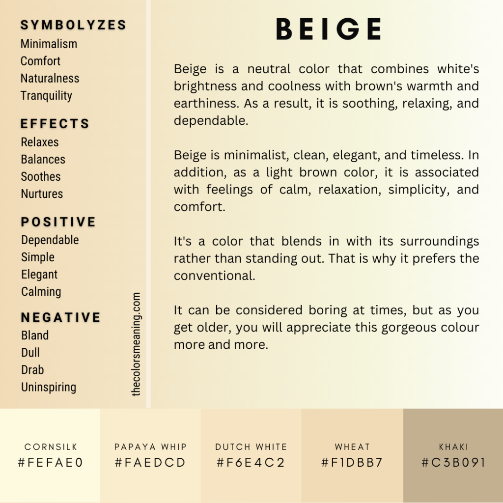beige color meaning