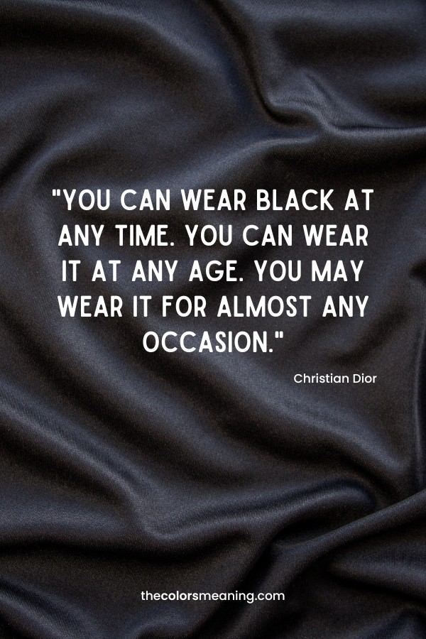 fashion quote about black
