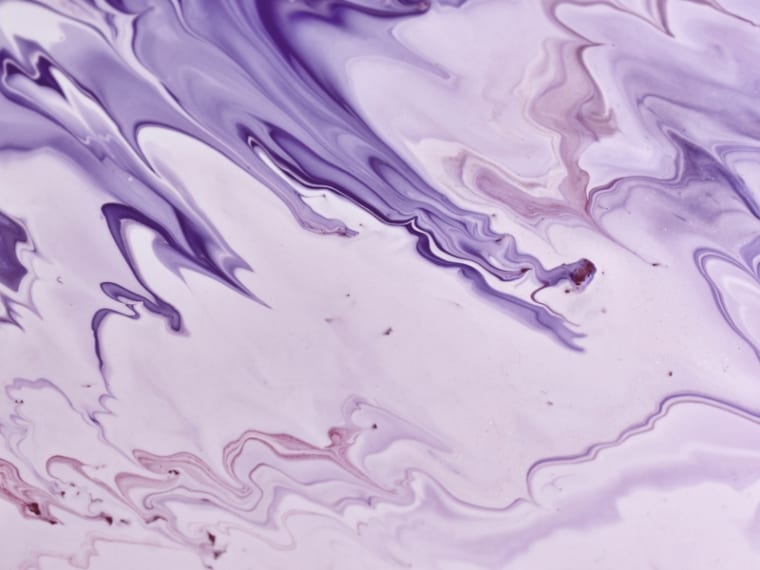 mixing purple paint