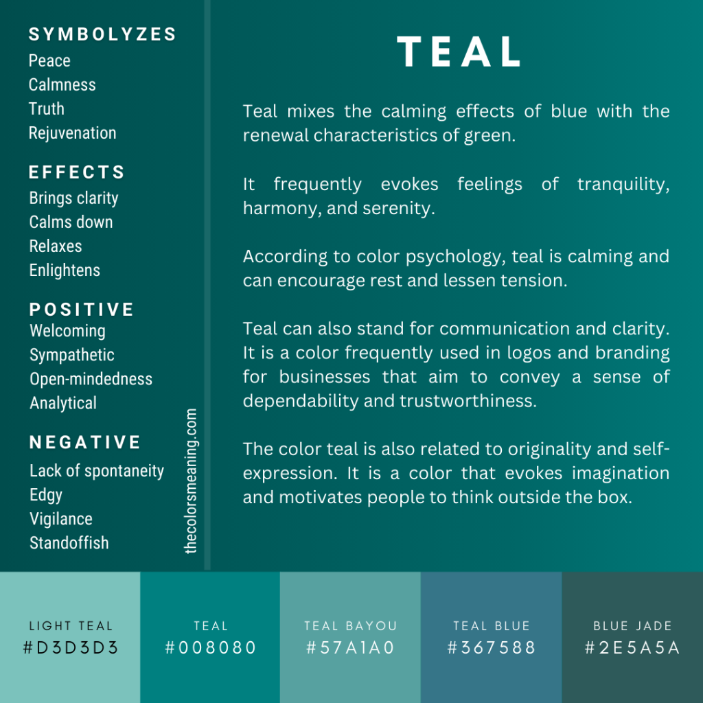 teal color meanings