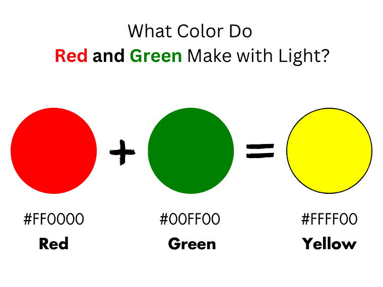 What color does red and green make