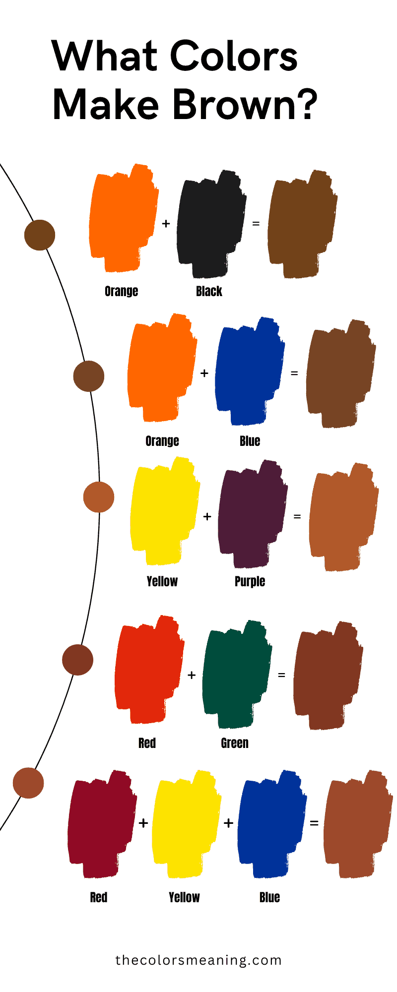 what colors make brown