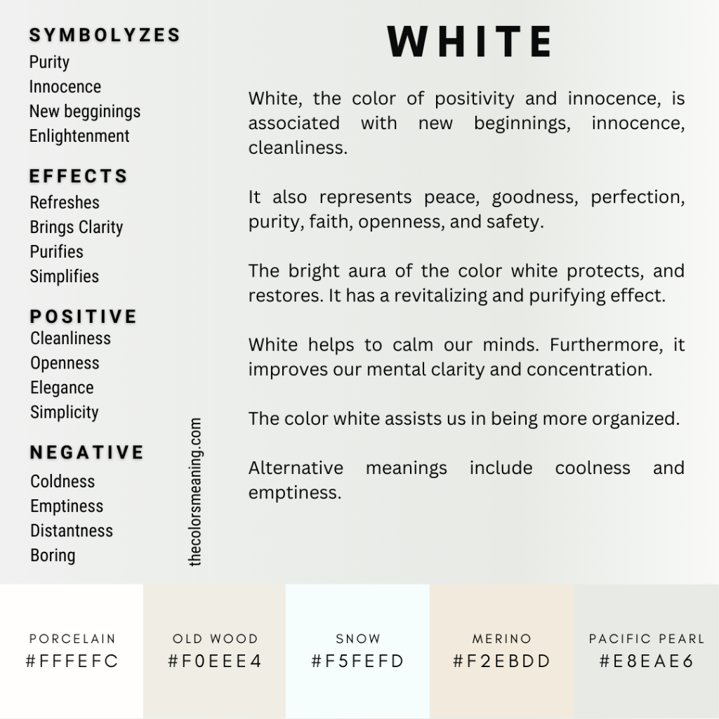 white color symbolism