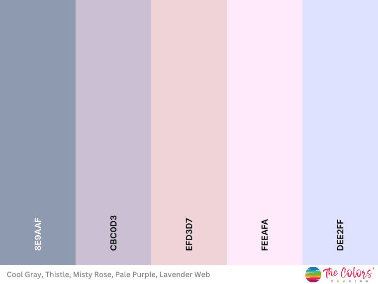 Lavender color palette