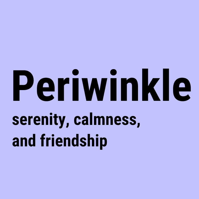 Periwinkle color meaning