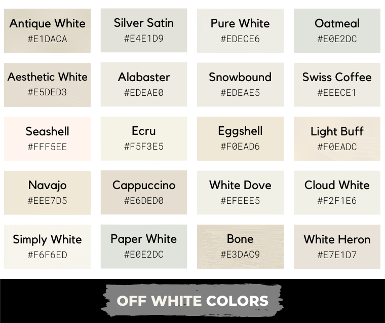 Off White Is On Color Scheme » White »
