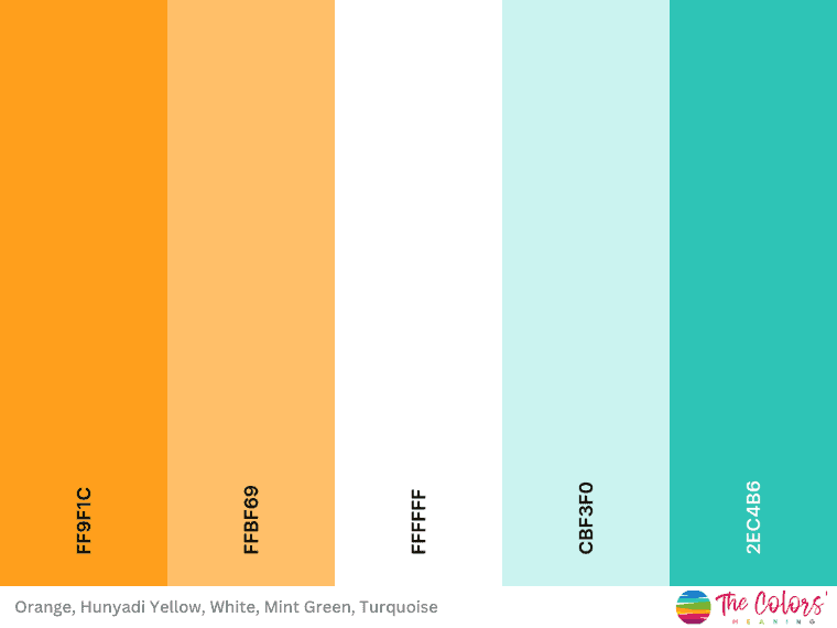 Orange and green color scheme