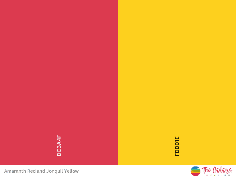Red and yellow color combination