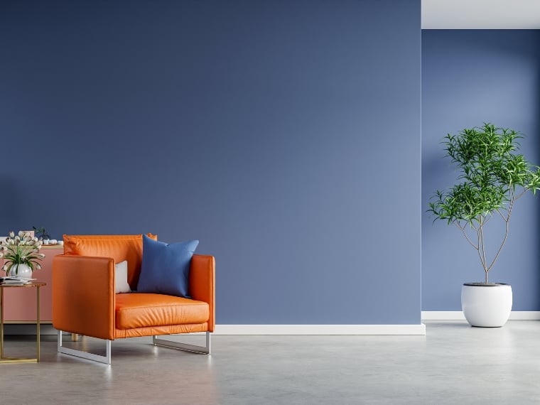 Complementary colors in interior design