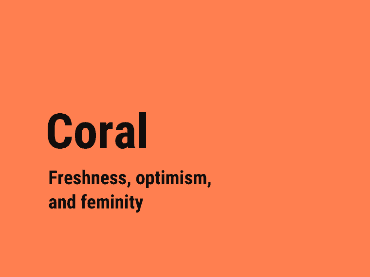 Coral color meaning
