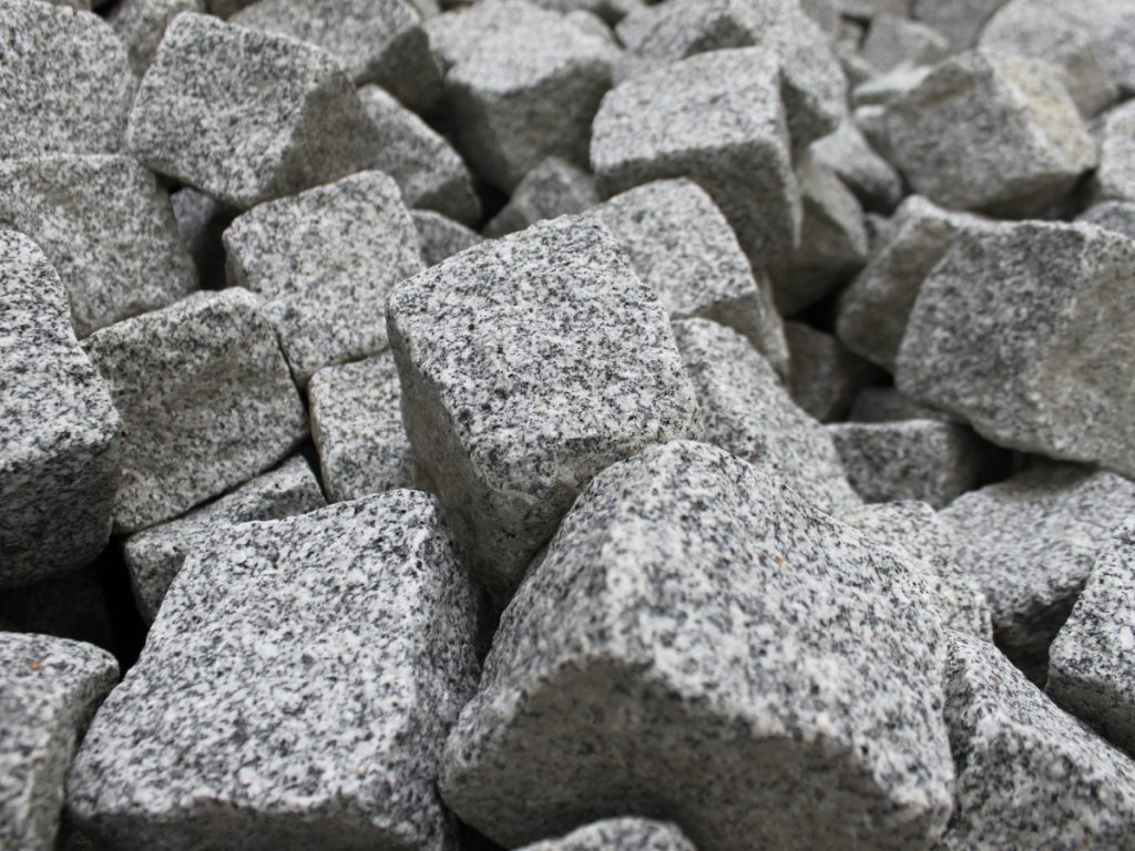 Gray granite rocks