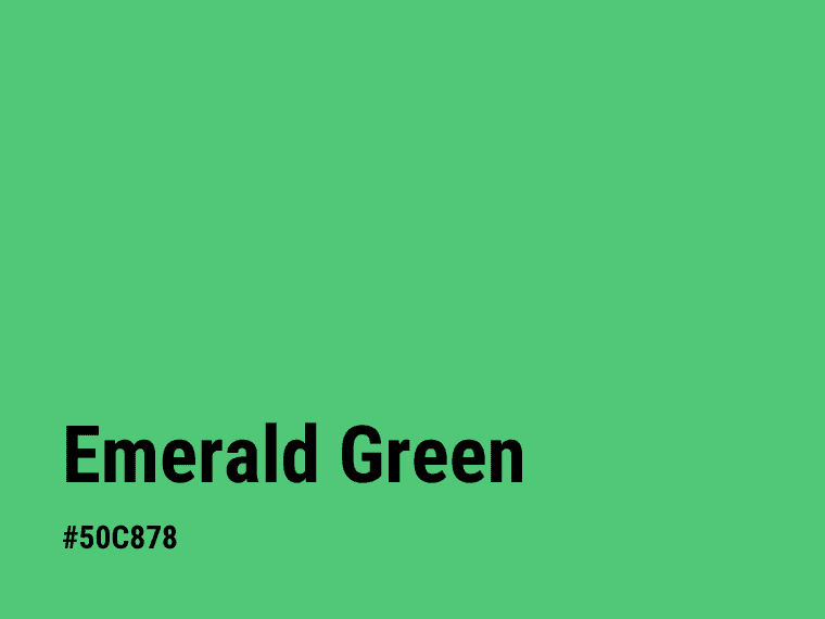 emerald green color code