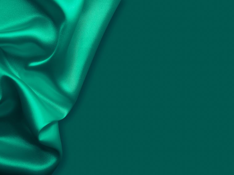 emerald green satin silk