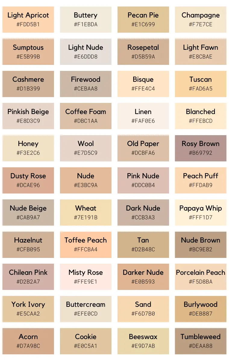 nude colors