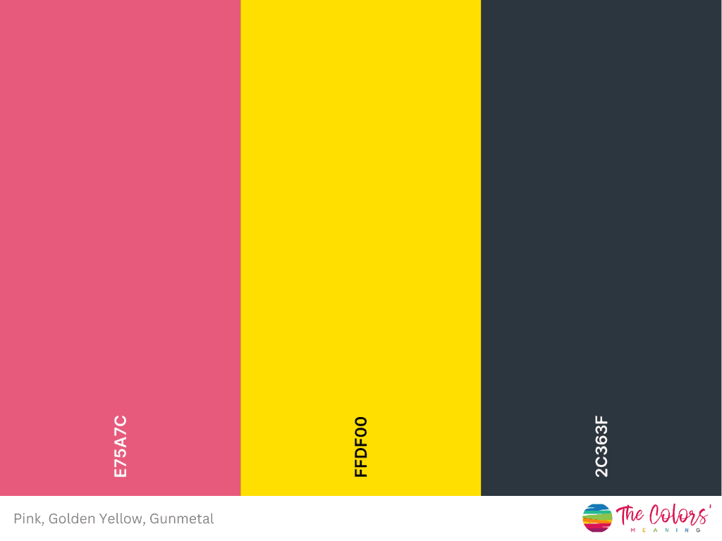 pink and yellow color palette