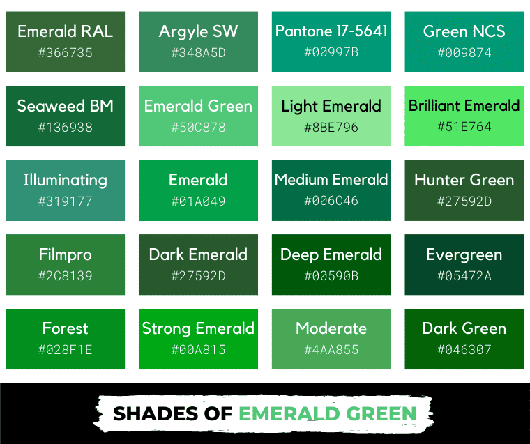 Emerald Green Color Meaning, Symbolism and Shades