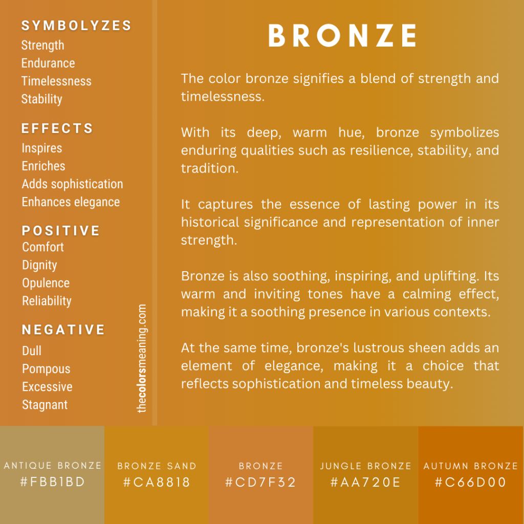 bronze color meaning