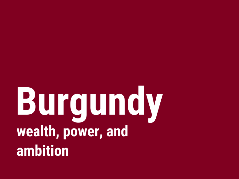 burgundy color meaning