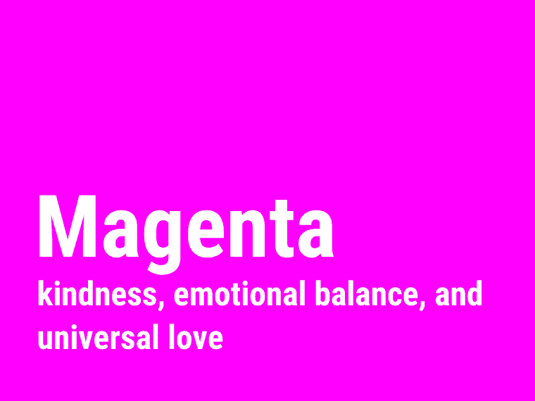 Magenta color meaning
