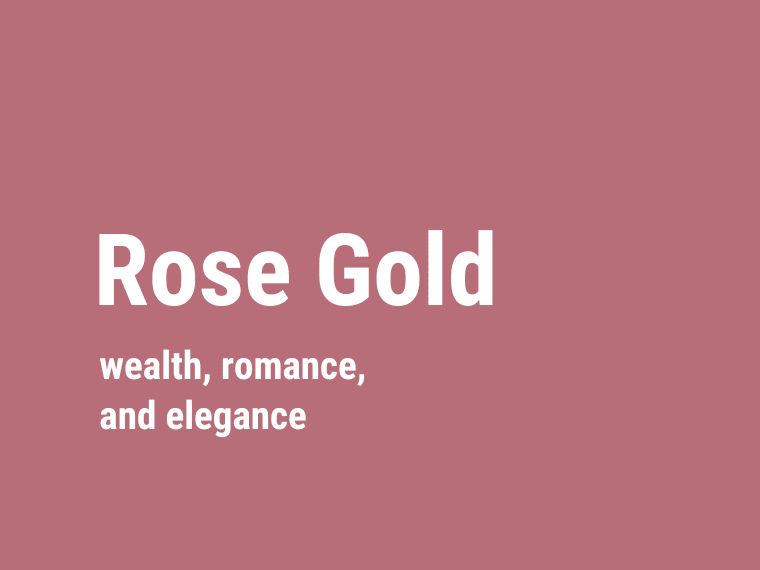 rose gold color meaning