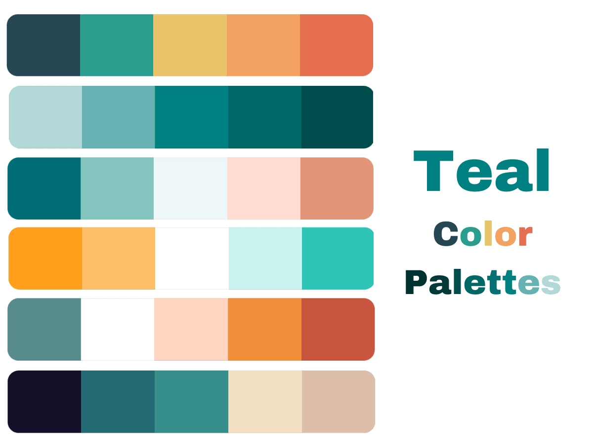 teal color palette ideas