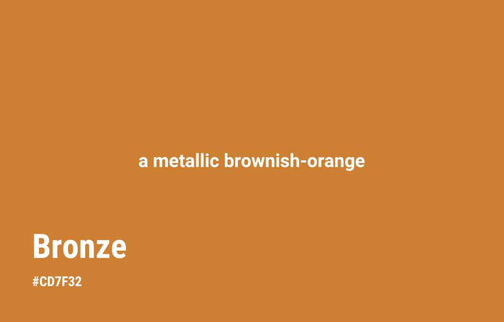 what color is bronze