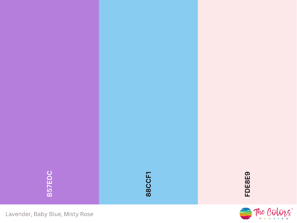 lavender and light blue color palette