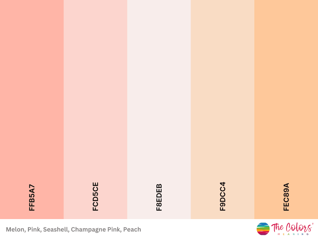 pastel orange color palette