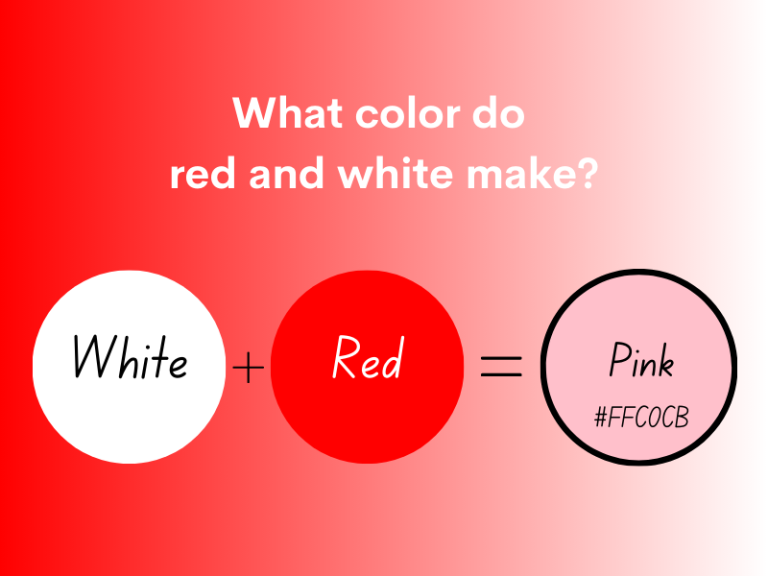 What Color Do Red and White Make When Mixed?