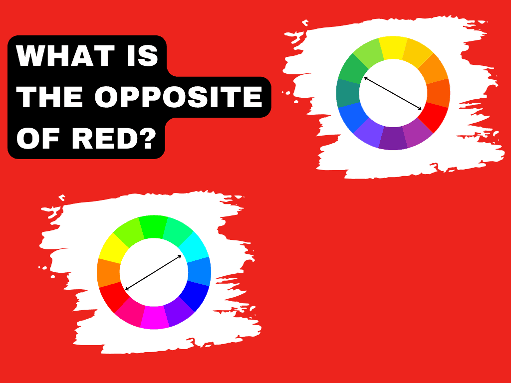 the complementary of red is green or cyan