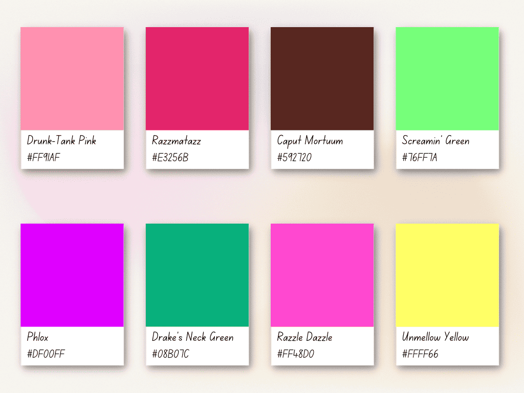 40 Funny Color Names