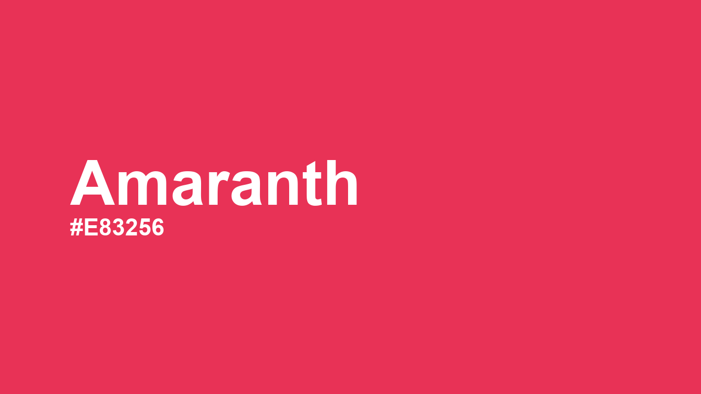 Amaranth Color: Hex Code, Palettes and Meaning