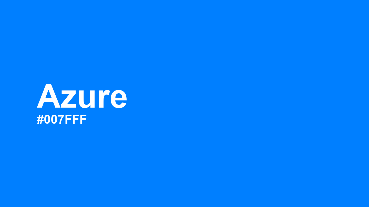 Azure Color: Hex Code, Palettes and Meaning