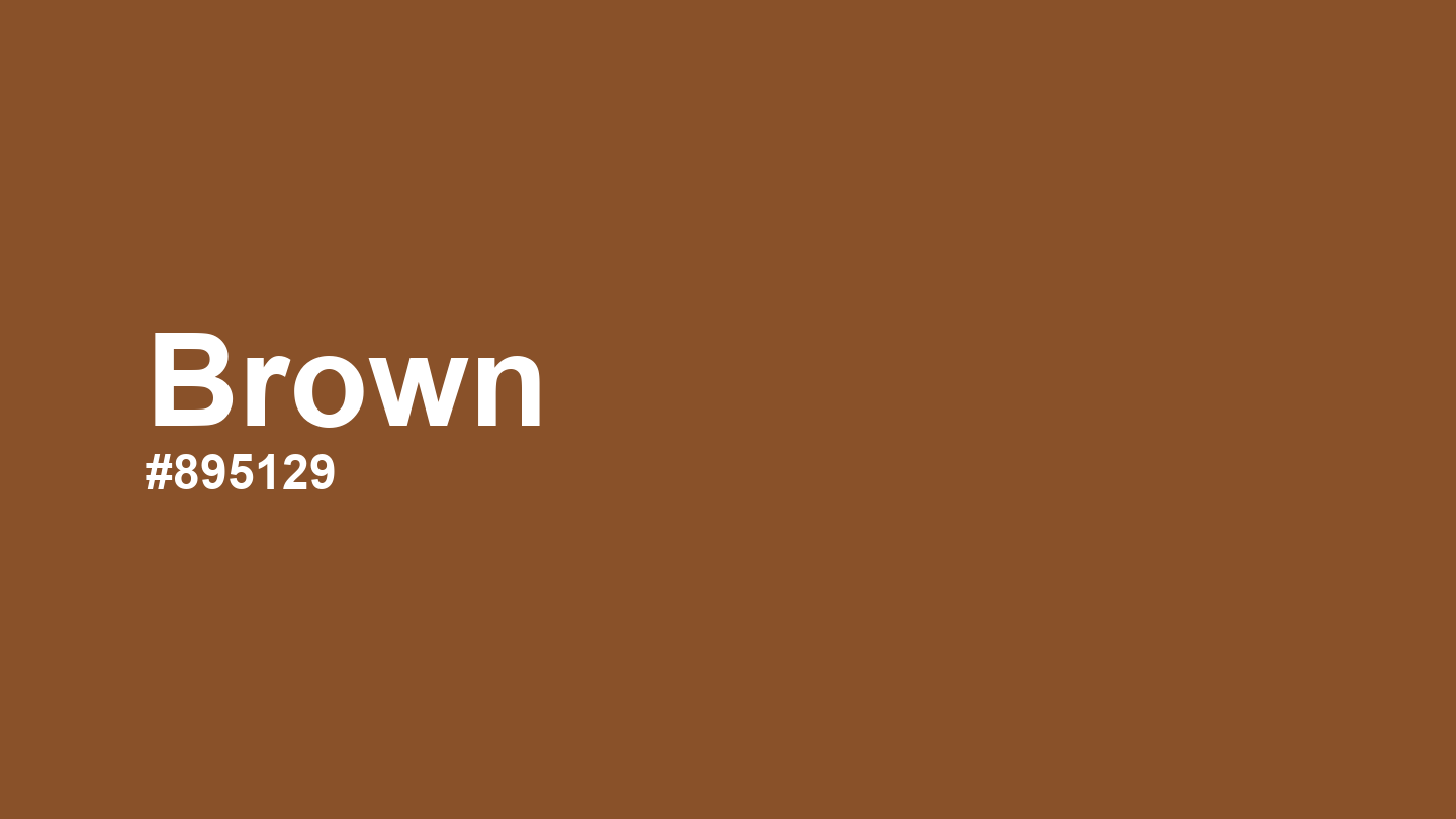 Brown Color: Hex Code, Palettes and Meaning