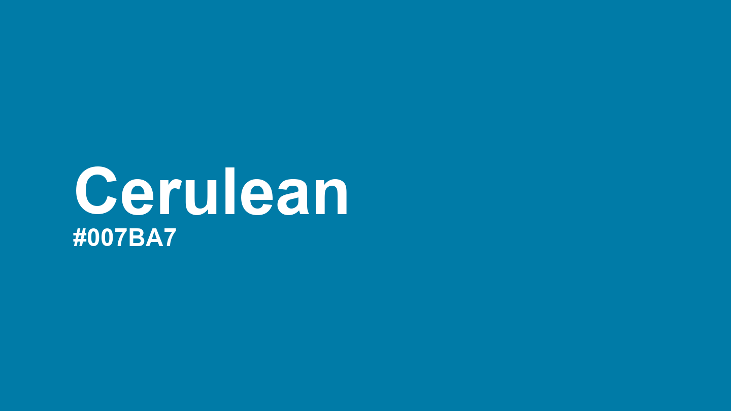 Cerulean Color: Hex Code, Palettes and Meaning