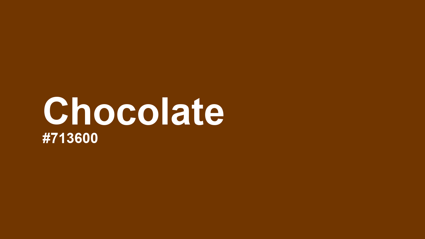 Chocolate Color: Hex Code, Palettes and Meaning