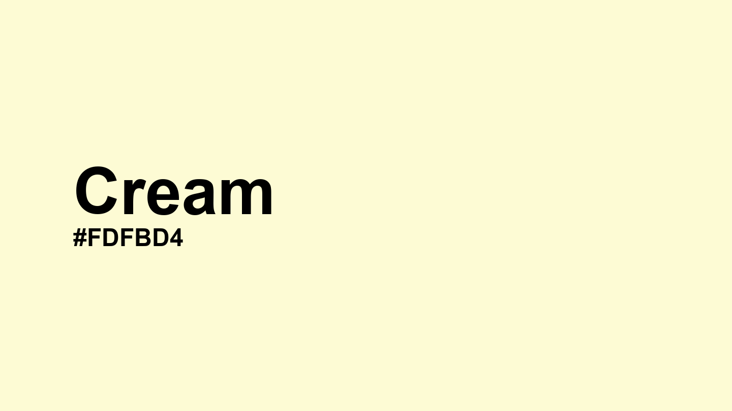 Cream Color: Hex Code, Palettes and Meaning