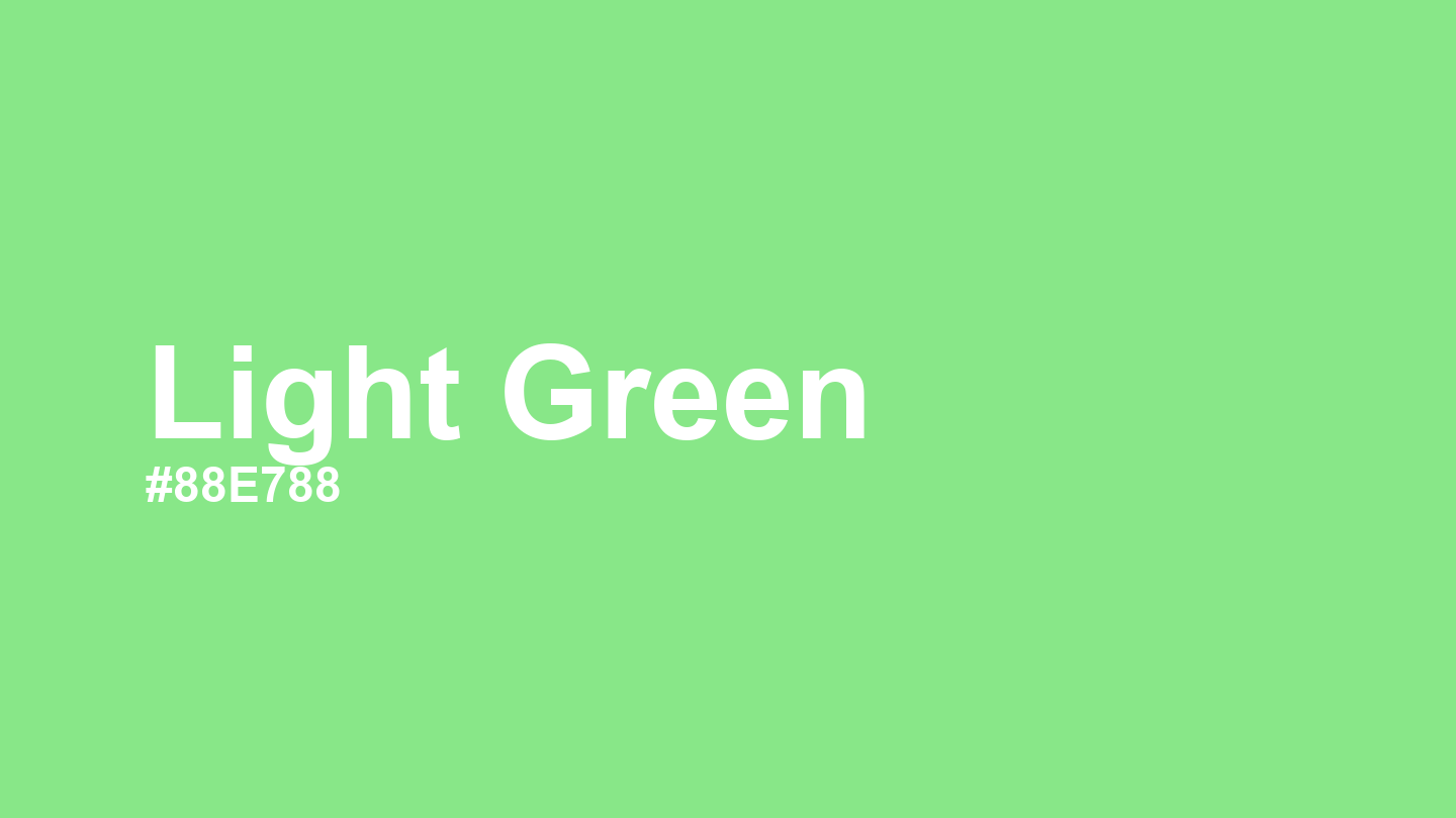 Light Green Color: Hex Code, Palettes and Meaning