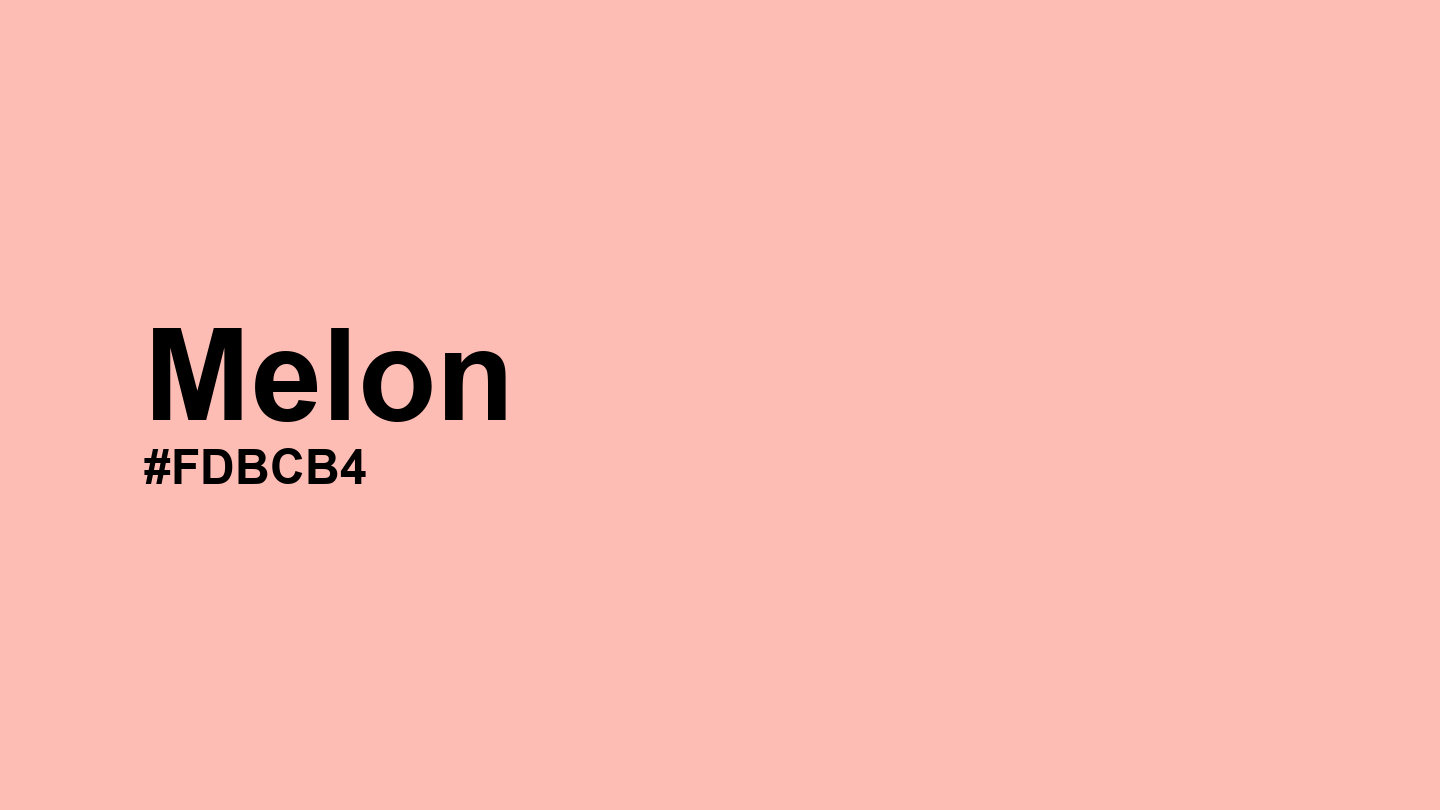 Melon Color: Hex Code, Palettes and Meaning
