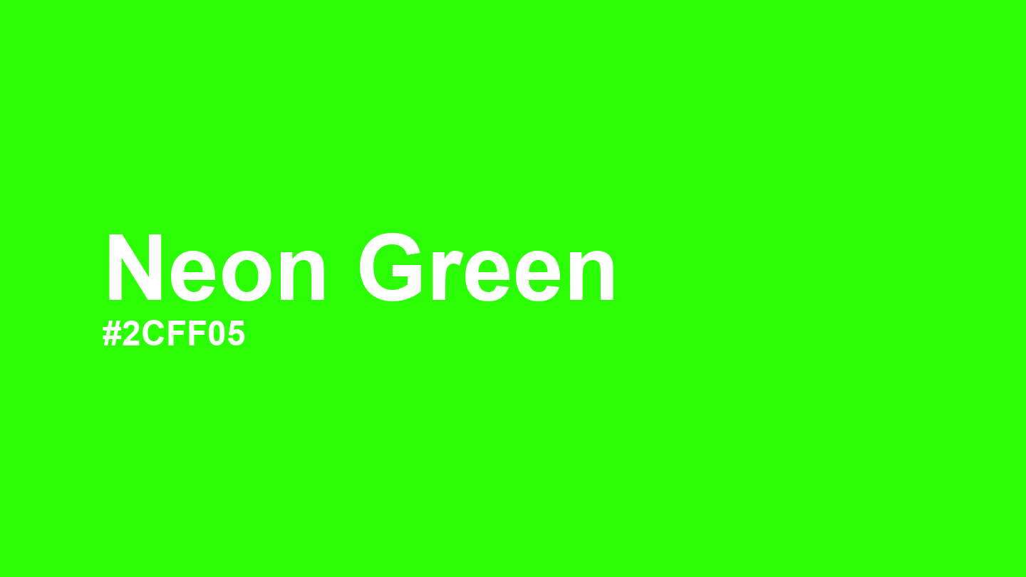 Neon Green Color: Hex Code, Palettes and Meaning
