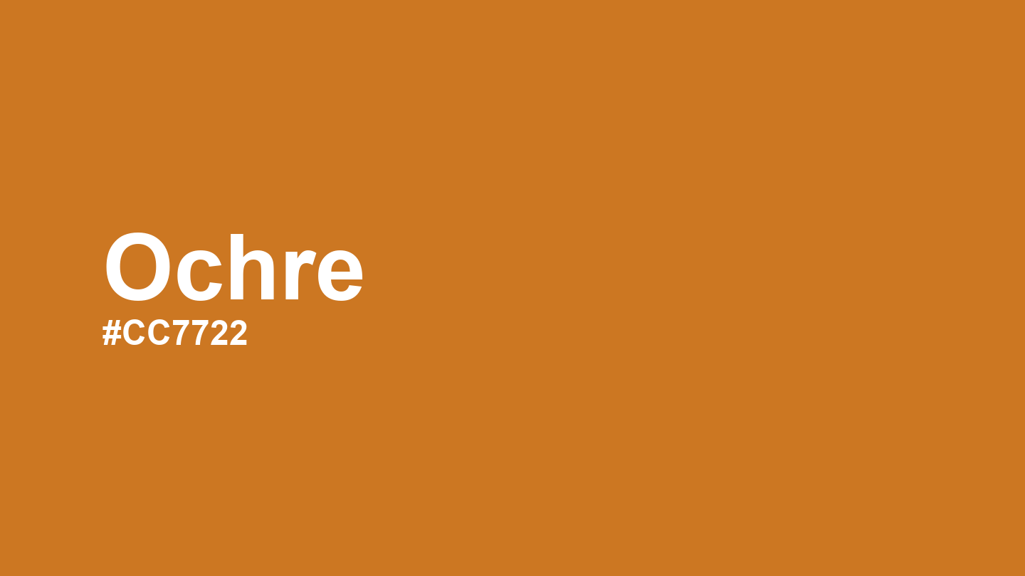 Ochre Color: Hex Code, Palettes and Meaning