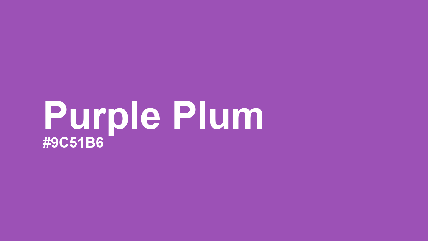 Purple Plum Color: Hex Code, Palettes and Meaning