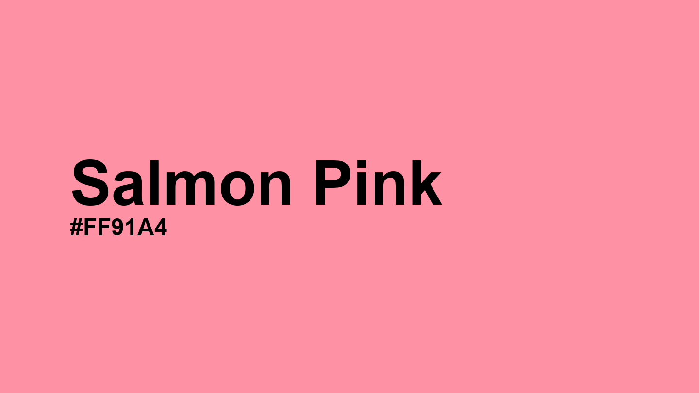 Salmon Pink Color: Hex Code, Palettes and Meaning