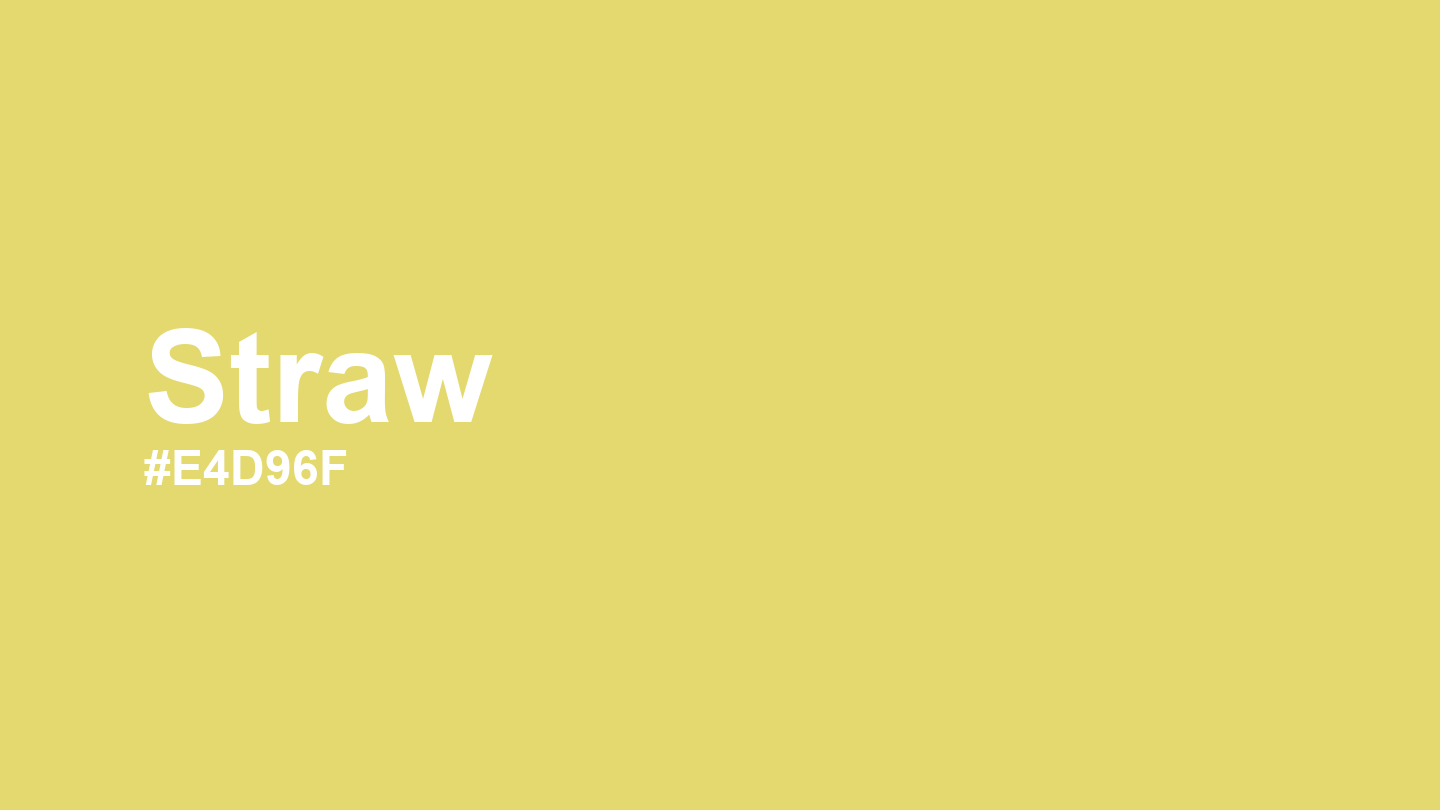 Straw Color: Hex Code, Palettes and Meaning