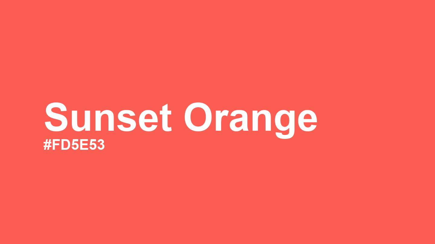 Sunset Orange Color: Hex Code, Palettes and Meaning