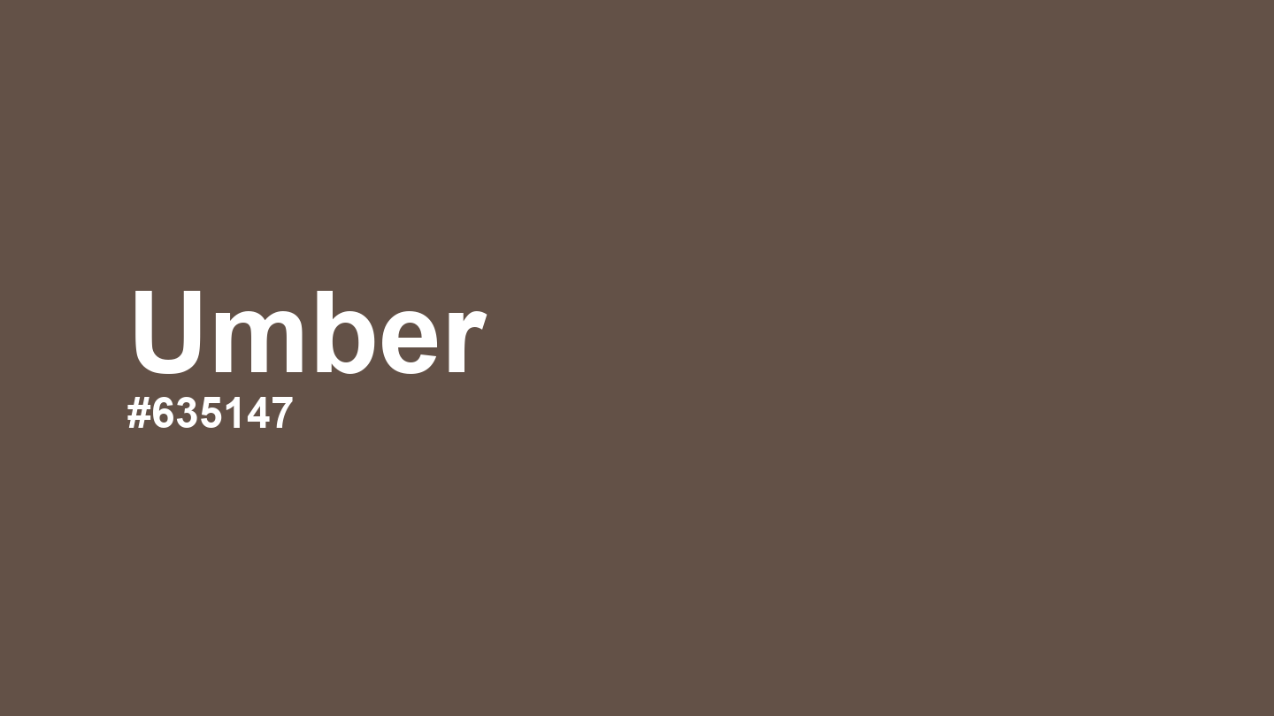 Umber Color: Hex Code, Palettes and Meaning