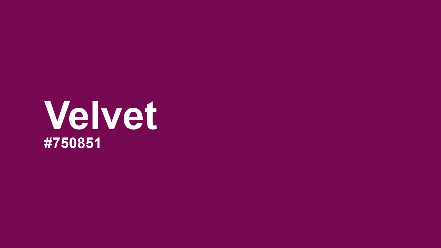 Velati Color Velvet Color: Hex Code, Palettes and Meaning