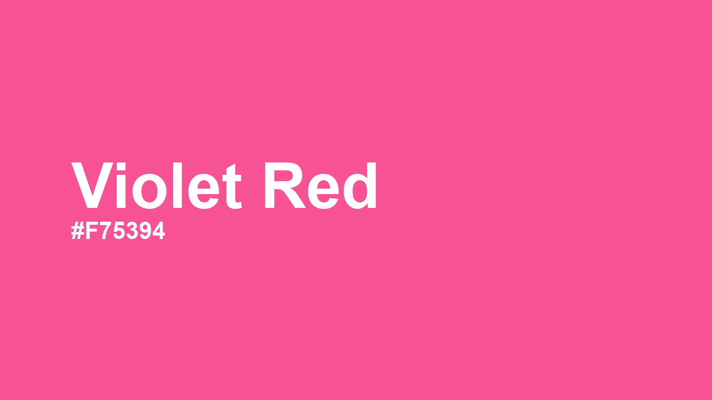 Violet Red Color: Hex Code, Palettes and Meaning